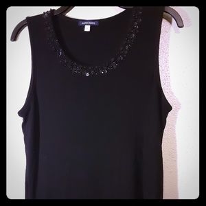 Boston Proper Sequined tank in Black
